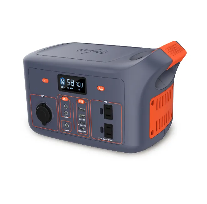Station d'alimentation Portable SPS300 300W 220V pour générateur AC onde sinusoïdale Pure avec système MPPT intégré USB C PD 60W chargeur sans fil