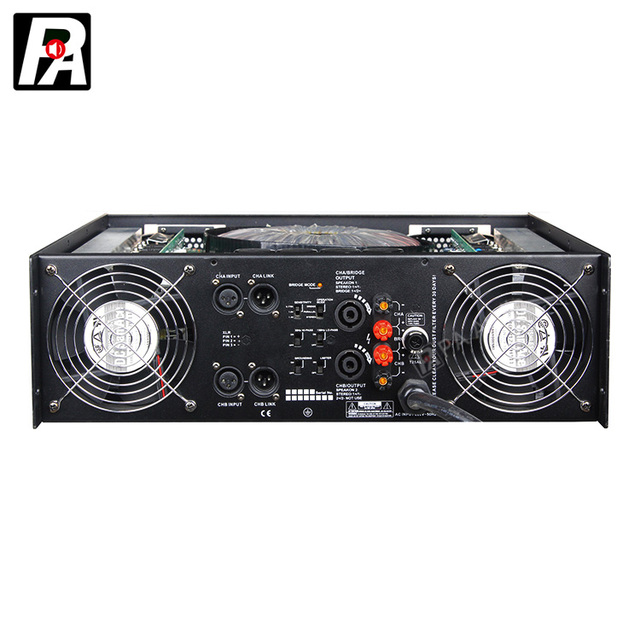 PA MX1300 Economy 650W 8 Professional Power Amplifier with XLR Connectivity for Stage & Church Use