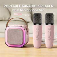 Microphone portable miniature K12 avec haut-parleur intégré pour karaoké sans fil – Idéal pour les fêtes