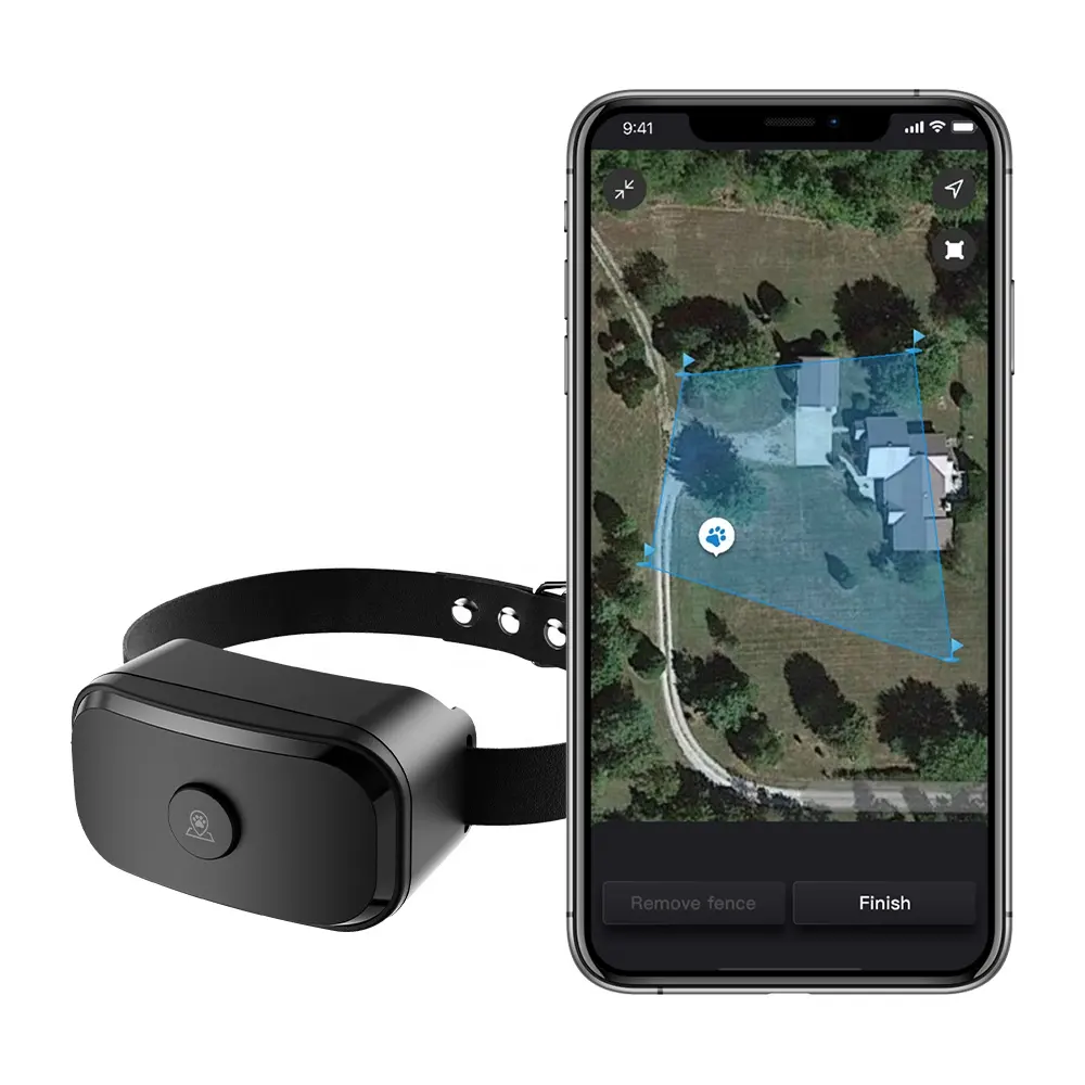 Smart GPS Dog Fence Anpassbare 4-seitige Grenze und kreisförmige Grenze in der App Keine Monats gebühr