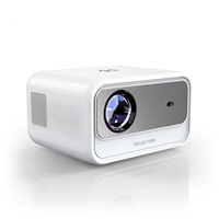 Mini Proyector LED 1080P Portátil, Proyector de Cine en Casa de 300 Lúmenes, Pantalla de 36-150 Pulgadas para Teatro, Juegos y Oficina