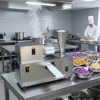 Machine automatique à boulettes de viande circulaires à taille réglable, pour la production de boulettes de pâte rondes de grande, moyenne et petite taille