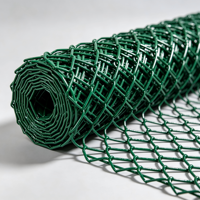 Malla de Alambre Galvanizado de Alta Calidad de 5 pies, 6 pies y 8 pies, Recubierta de PVC, con Estructura de Diamante, para Cercas de Granjas y Campos