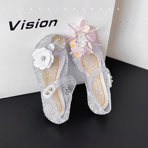 New Kids Closed Toe Princess Jelly <b>Sandals</b>, <b>Summer</b> Soft Sole Breathable Children <b>Sandals</b> for Little Baby Girls - Product Image 3
