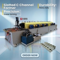 Machine de profilage de canaux en U haute résistance pour supports photovoltaïques et supports sismiques