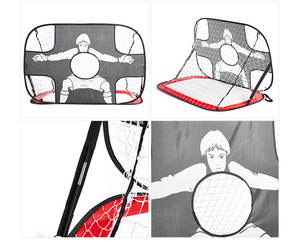 <span class=keywords><strong>But</strong></span> de football portable et pliable pour l'entraînement des enfants en extérieur avec tube en fer et filet en nylon - Product Image 3