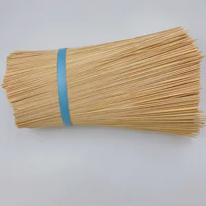 14 inç toptan doğal ham bambu kokusuz bölünmüş Sticks DIY yapma tütsü Incense batti için ince kokulu çekirdek sopa