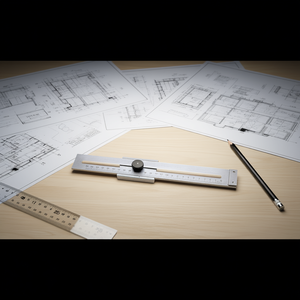 Drawing Set Squares Rules And Levels Metal 25 Cm Precision <b>Measurement</b> <b>Tool</b> For Drafting And Engineering - Product Image 3