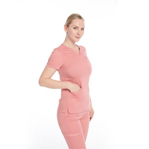 Survêtement d'é<span class=keywords><strong>t</strong></span>é extensible pour personnel médical, ensemble de deux pièces de jogging, uniforme de gommage d'infirmière d'hôpital, vêtements de détente - Product Image 2