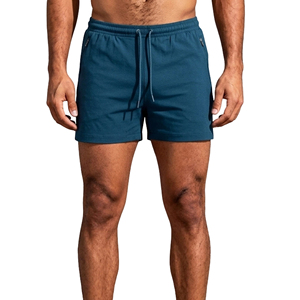 Men's Gym Workout Shorts with Zipper Pocket Quick Dry Breathable Athletic for Training with Embroidery Logo Customization Design - Product Image 1