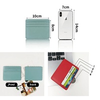 Dompet Saku Depan Tipis Minimalis Kulit Kustom Penahan Kartu Kredit