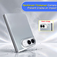 Étui de téléphone pliable à surface miroir brillante pour iPhone Duo, coque de protection fine antichoc avec découpes précises, personnalisation OEM disponible
