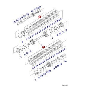 อะไหล่เครื่องจักร รถตักล้อยาง WA320-3 แผ่นดิสก์เกียร์ 714-16-19730 - Product Image 1