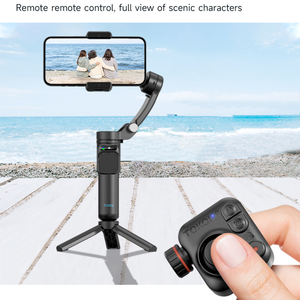 ตัวกันสั่นโทรศัพท์พร้อมรีโมทคอนโทรลแบบถอดได้ ขาตั้งกล้องพกพา 360 องศา แกนกันสั่น 3 แกน ระบบ AI <span class=keywords><strong>Gimbal</strong></span> สำหรับ iPhone Android ถ่ายวิดีโอบล็อก - Product Image 4