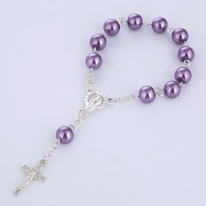 Perle <span class=keywords><strong>de</strong></span> verre croix chapelet baptême baptême religion église événement <span class=keywords><strong>mariage</strong></span> <span class=keywords><strong>1</strong></span>ère communion bébé douche <span class=keywords><strong>cadeau</strong></span> <span class=keywords><strong>de</strong></span> Pâques - Product Image 3