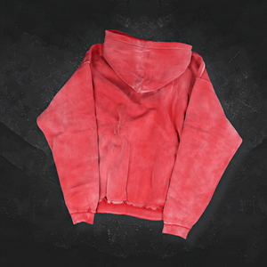 Sudadera con Capucha Extra Grande para Hombre, Diseño 2025, con Logotipo Personalizado, Estilo Desgastado, con Cierre, Lavado Ácido - Product Image 3