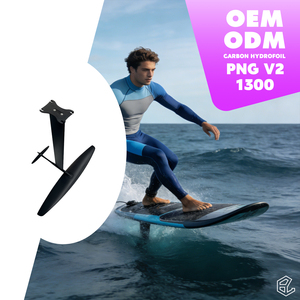 Dernière aile hydrofoil en carbone PNG 1300 V2 pour sports nautiques : accélération rapide, faible dragage, contrôle fluide, maniabilité aisée, aluminium - Product Image 1