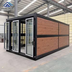 Maison conteneur modulaire préfabriquée pliable et extensible de 20 pieds de qualité supérieure pour entrepôt, <span class=keywords><strong>garage</strong></span> et logements du personnel sur chantier - Product Image 1