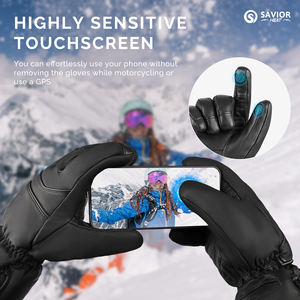Gants électriques pour l'hiver extrêmement <span class=keywords><strong>froid</strong></span>, protection isolante lourde, gants chauffants pour le ski en plein air - Product Image 5