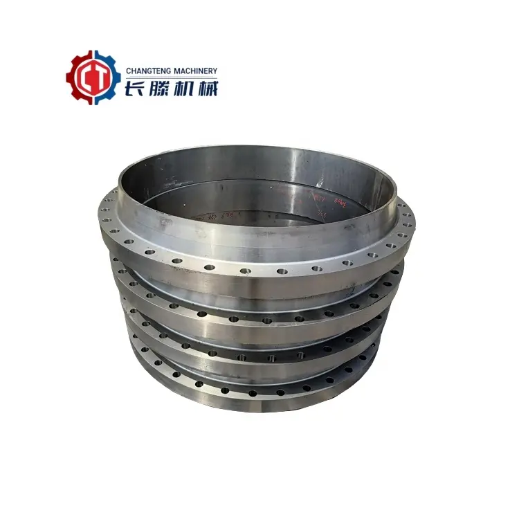 Factory Custom Large Diameter Forged Flange with OEM Construction Nickel Coated for Mechanical Equipments