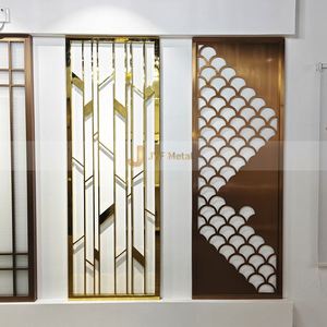 LL97 Customized Modern Hotel <b>Decorative</b> CNC Stainless Steel 201 304 316 Translucent Durable Multifunctional <b>Screen</b> Dividers - Product Image 1