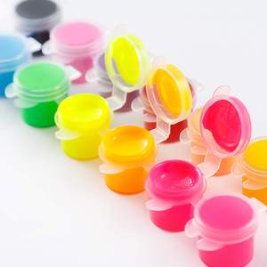 Нетоксичная акриловая краска для детей, 6 цветов, 3 мл, в тюбиках для стрип-арта - Product Image 1