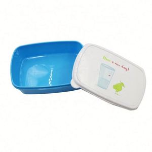 Boîte à lunch en plastique carrée personnalisée réutilisable pour salades, vente en gros, Yiwu, pour enfants - Product Image 1