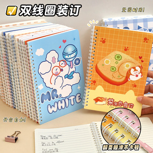 Cute Cartoon Spiral Notebook 60 Sheets Lined Thick Paper Eye Friendly <b>Notepad</b> For School And Office Use - Product Image 3