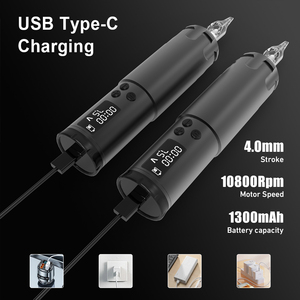 Wireless Tattoo Machine <b>Kit</b> Digital Display <b>Electric</b> Tattoo Gun Full Set for Body Art - Product Image 4
