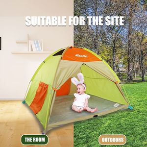 Tente carrée de camping extérieur quatre saisons avec cadre en fibre de carbone, espace anti-moustiques pour bébé, pour voitures de jeu d'enfants, imperméable - Product Image 3