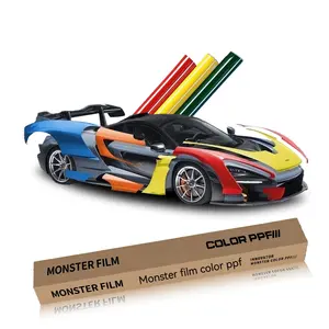 Monster Film Tpu 7.5mil 5*50FT Argotec Color Ppf Wrap for Car Transparent Body Tpu Glitter Vinyl Polyacrylate 5-10 Years 2n/cm