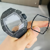 Montre mécanique automatique de luxe pour homme 1103 de haute qualité, boîtier en fibre de carbone, calendrier, résistante à l'usure, idéale pour le bureau et les trajets quotidiens, MOQ 1