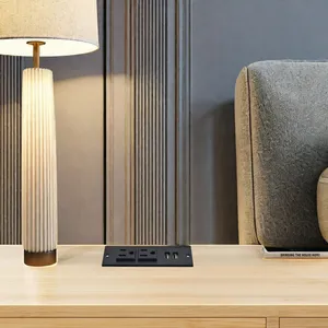 ऑफिस डेस्क 5v 2.1a चौकोर प्रकार का सोफा छिपा हुआ डुअल यूएसबी पावर चार्जर सॉकेट/मिनी राउंड डुअल यूएस आउटलेट सोफा सॉकेट - Product Image 1