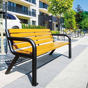 Qualité garantie Fabriqué en Europe 186x60x76 Banc de jardin extérieur durable de style moderne pour l'exportation - Product Image 2