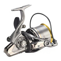 Moulinet de pêche spinning pour la pêche en surfcasting longue distance et gros gibier, série 8000-14000, 17+1 roulements à billes, robuste, pour lancer longue distance, la pêche en haute mer et la pêche à la traîne