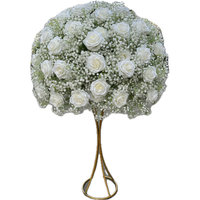 Boule de fleurs de gypsophile de 80 cm pour la décoration de scène de mariage, fleur artificielle, centre de table, décoration de mariage