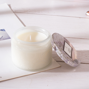 Nordische Sojawachs-Rundkerze mit Individuellem Duft im Glasbehälter für Feiertage, Neujahr und Ramadan - Luxuriöse Glaskerzenhalter - Product Image 6