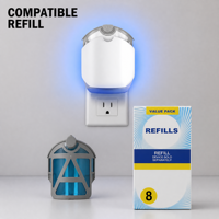 Zevo0 Compact Vliegende Insectenvanger Navulling 8 Navulpatronen