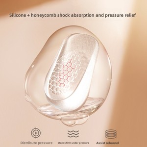 Plantillas de Gel de Silicona para Aumentar la Altura, Invisibles, Antifatiga, Medias Plantillas para Hombres y Mujeres de Baja Estatura - Product Image 3