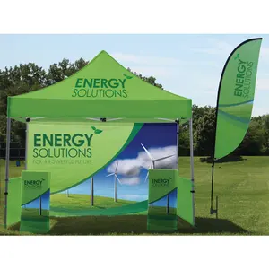 Impressão personalizada Fácil Dobrável Pop Up Trade Show Tent Dual Top Comercial 10x20 Canopy Tent