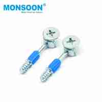 Meubles invisible connecteur armoires de cuisine en plastique bois connecteur raccords décoratif en laiton boulon de connexion serrures à came vis