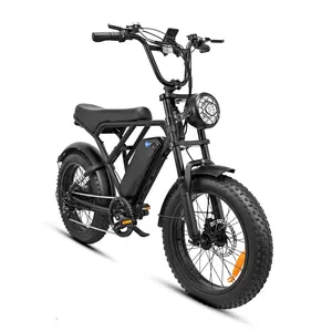 Eu Usa Stock Warehouse V8 H9 750w 500w Ebike Full Suspension E-bike Electric Bike Mountain Fat Tire Electric Bicycle