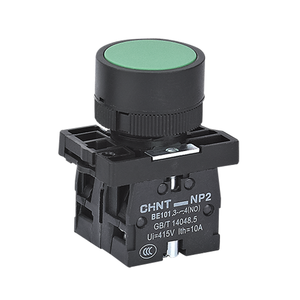 Interruptores de Botón Pulsador de Doble Cabezal Iluminados NP2 250V IP54 IK09 10A 1NO1NC para Parar y Arrancar - Product Image 3