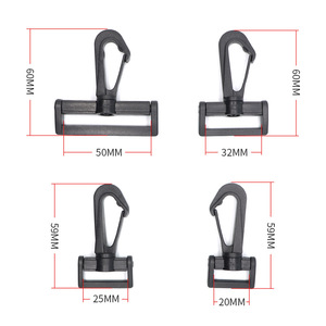Plastic Rotating Hook B002 20mm 25mm 32mm 50mm Multi Functional Bag <b>Webbing</b> Hook For Shoulder <b>Strap</b> Hanging Organizer - Product Image 3