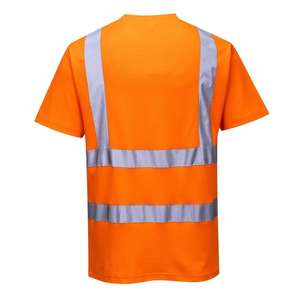 PORTWEST-T-shirt orange haute visibilité à manches courtes en coton S170ORRXXL-EAN 5036108283637 HI-VIS WORKWEAR - Product Image 2