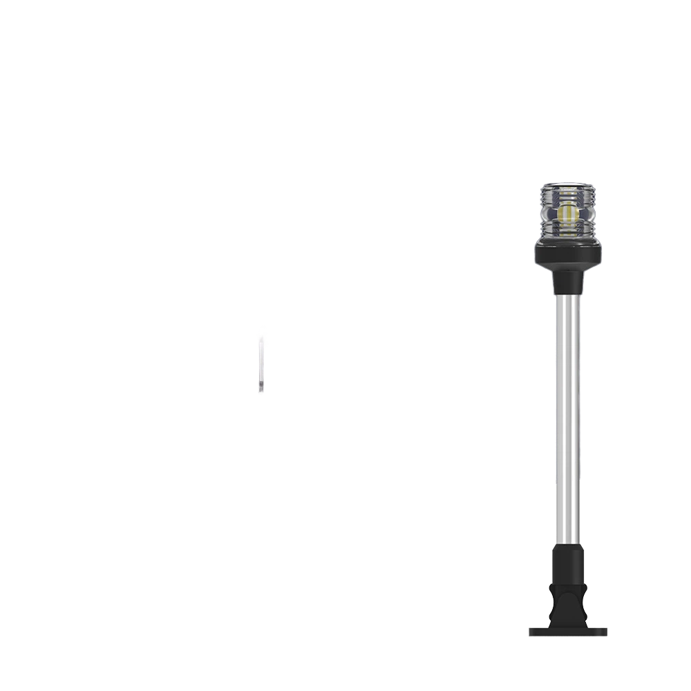 New Boat Light Navigation Signal Light Led Anchor Light Stainless Steel 25-Inch Adjustable Base 12V/24Vdc Uscg Certified