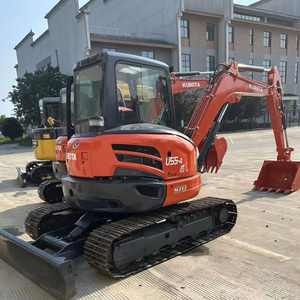 Kullanılmış U55 Mini Ekskavatör 2024 Model 5.5 Ton 10000W Motorlu Dişli Motorlu Pompa Bahçe İşleri İçin İyi Durumda - Product Image 1