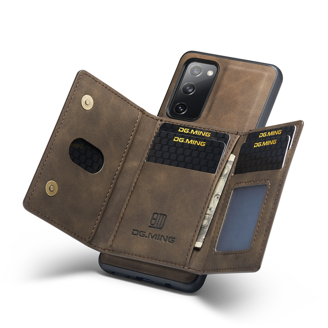 Wallet PU Luxury Soft TPU Leather Flip Cell Phone Case With Card Holder for Samsung Galaxy S20 Fe Case