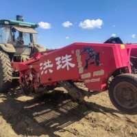HONGZHU Nouvelle Récolteuse Standard de Manioc, Pommes de Terre et Maïs avec Pelle et Convoyeur, Haute Productivité pour Usage Agricole, Garantie 1 An