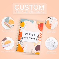 Carnets de Prières, d'Affirmations et de Manifestation à Couverture Rigide avec Impression de Logo Personnalisé, Spirale, pour la Gratitude et la Prière